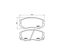 BREMBO P 30 018X Brake Pads Set Front for Elantra Tucson Soul Sonata Sportage Ve