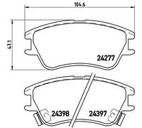 BREMBO P 30 027 Brake pad set
