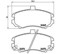 BREMBO P 30 029 Brake pad set