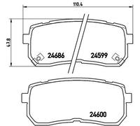 BREMBO P 30 035 Brake pad set