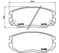 Brembo Brake Pads 10185032A