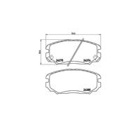 BREMBO P 30 038 Brake Pads Set Front for Sonata Grandeur Opirus