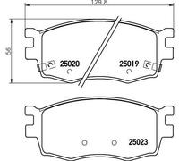 BREMBO P 30 069 Brake Pad Set, disc brake for HYUNDAI