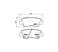 BREMBO P 30 101 Brake pad set