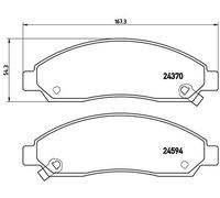 BREMBO P 34 005 Brake Pad Set, disc brake for CHEVROLET,GMC,GREAT WALL,HAVAL,HOL