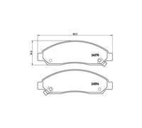 BREMBO P 34 005 Brake Pad Set, disc brake for CHEVROLET,GMC,GREAT WALL,HAVAL,HOL