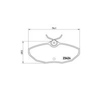 BREMBO P 36 013 Brake pad set
