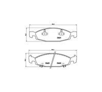 Brembo Brake Pad Set P 37 005 Front – for Jeep Cherokee, Wagoneer
