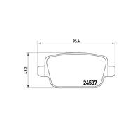 BREMBO P 44 017 Brake pad set