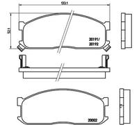 BREMBO P 49 010 Brake pad set