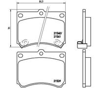 BREMBO P 49 011 Brake pad set