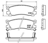 BREMBO P 49 025 Brake Pad Set, disc brake for EUNOS,MAZDA