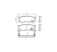 BREMBO P 49 025 Brake pad set