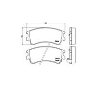 BREMBO P 49 032 Brake pad set