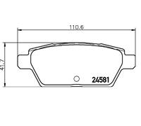 BREMBO P 49 051 Brake pad set