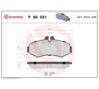 BRAKE PAD SET DISC BRAKE FOR MERCEDES BENZ V CLASS 638 2 M 104 900 BREMBO 603980