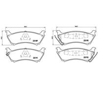 Brake pads P 50 040 BREMBO for MERCEDES-BENZ M-CLASS