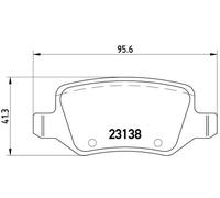 BREMBO P 50 058 Brake Pad Set, disc brake for MERCEDES-BENZ