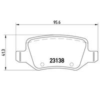 BREMBO P 50 090 Brake Pad Set, disc brake for MERCEDES-BENZ