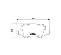 Brake pads P 50 090 BREMBO for MERCEDES-BENZ A-CLASS B-CLASS Sports Tourer