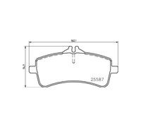 BREMBO P 50 131 Brake pad set