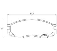 BREMBO P 54 020 Brake pad set