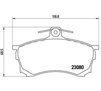 BREMBO P 54 021 Brake pad set