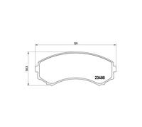 BREMBO P 54 029 Brake Pads Set Front for Pajero Sport Grandis Eclipse Bongo E-se