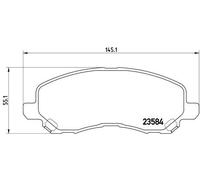 BREMBO P 54 030 Brake pad set
