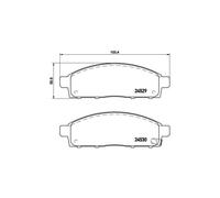 BREMBO P 54 038 Brake pad set