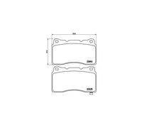 BREMBO P 54 039X Brake Pads Set Front for Lancer Impreza Forester Viper WRX GT B