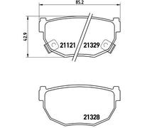 BREMBO P 56 010 Brake Pad Set, disc brake for NISSAN