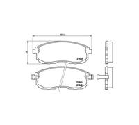 Brembo Brake Pad Set P 56 021 – Front – Fits Nissan & Infiniti