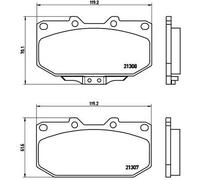 BREMBO P56025 Brake Pad Set For Disc Front Fits Nissan Fairlady Z Subaru Toyota