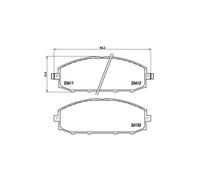 Brembo Front Disc Brake Pad Set P 56 041 for Nissan Patrol GR
