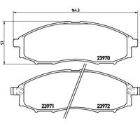 BREMBO P 56 049 Brake pad set