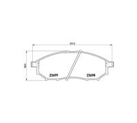 Front Brake Pad Set Fits Infiniti EX FX G M Q60 Q70 QX50 Nissan Renault BREMBO