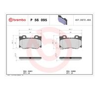 Brembo Brake Pad Set P 56 095 – Fits Infiniti Q70, QX70, FX37