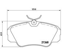 BREMBO P 59 016 Brake pad set
