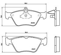 BREMBO P 59 019 Brake Pad Set, disc brake for HOLDEN,OPEL,SAAB,VAUXHALL