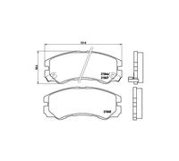Brembo Brake Pads P59 020 (10172014A) - Disc Brake for Opel, Isuzu, Holden