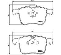 BREMBO P 59 046 Brake Pad Set, disc brake for CADILLAC,CHEVROLET,HOLDEN,OPEL,SAA