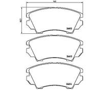 BREMBO P 59 055X Brake Pad Set, disc brake for ,BENTLEY,BUICK,BUICK (SGM),CHEVRO