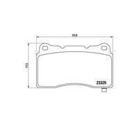 Brake pads P 59 079 BREMBO for FORD OPEL TESLA HYUNDAI CADILLAC CHEVROLET