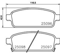 BREMBO P 59 087 Brake Pad Set, disc brake for AUDI,HOLDEN,OPEL,VAUXHALL