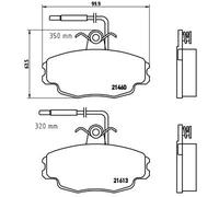 BREMBO P 61 043 Brake pad set
