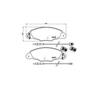 BREMBO P 61 061 Brake pad set