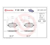 Brembo Brake Pads 10173536A