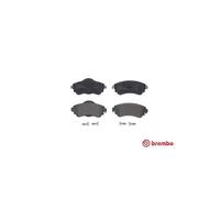 Brake Pads Set fits CITROEN C4 Mk2 1.6D Front 2009 on Brembo 1611840080 Quality