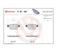 New Brake Pad Set, disc brake for CITROËN CITROËN (DF-PSA) DS (CAPSA) FENGSHEN